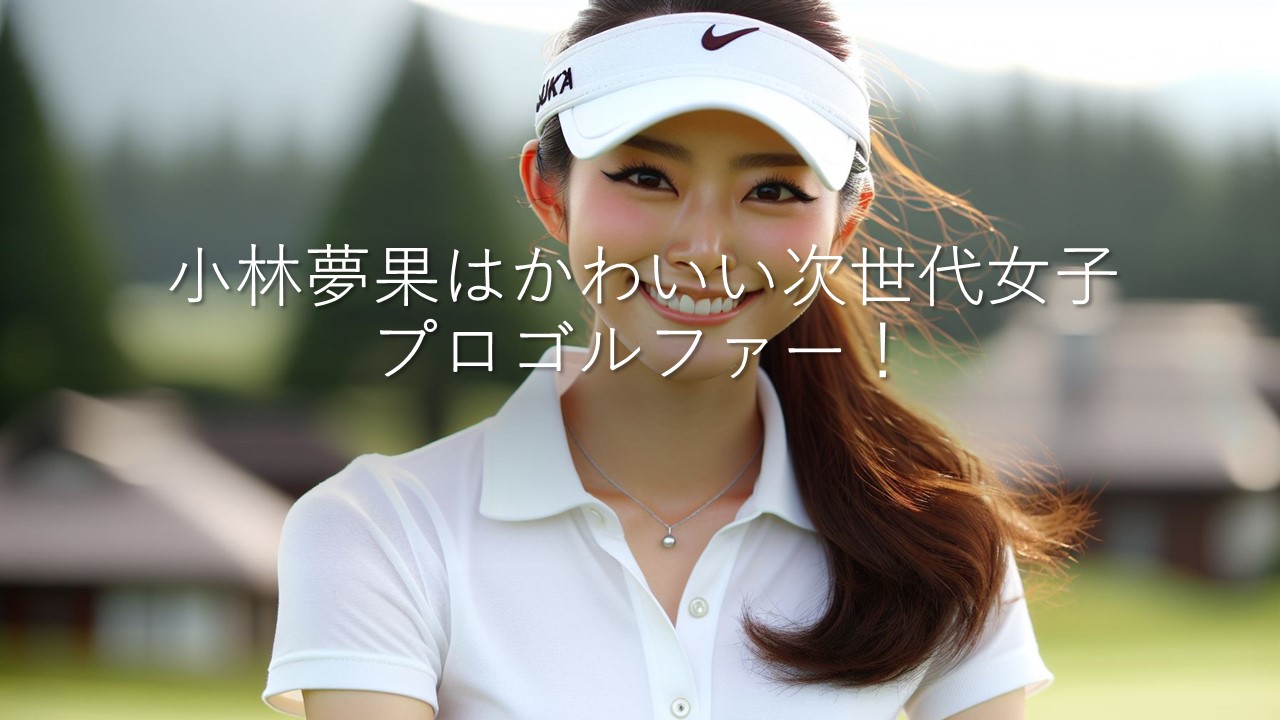 小林夢果はかわいい次世代女子プロゴルファー！